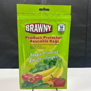 Brawny Produce Protector Bags Keep Fresh Longer 10ct Fruits Vegetables